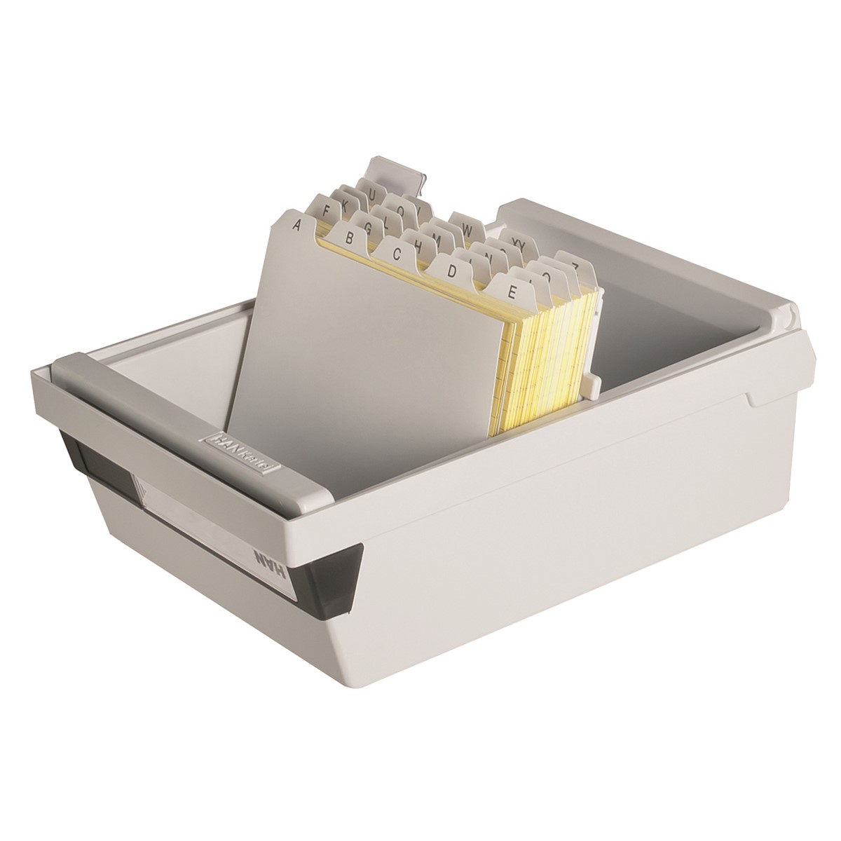 Contenitore Per Schede Archivio HAN A6 | Grigio Chiaro - Capacità 800 Schede 176x140x248mm - Foto 10