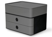 HAN SMART-BOX PLUS ALLISON, Schubladenbox mit 2 Schubladen und Utensilienbox, granite grey