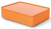 HAN SMART-ORGANIZER ALLISON, praktische, stapelbare Utensilienbox mit Innenschale u. Deckel, apricot orange