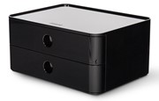 HAN SMART-BOX ALLISON, Schubladenbox stapelbar mit 2 Schubladen, jet black