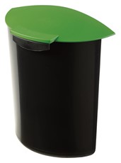 HAN Abfalleinsatz MOON mit Deckel, 6 Liter, für 18190, schwarz-grün