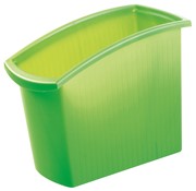 HAN Papierkorb MONDO,18 Liter, rechteckig, ergonomisch schlank, transluzent-grün