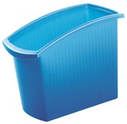HAN Papierkorb MONDO,18 Liter, rechteckig, ergonomisch schlank, transluzent-blau